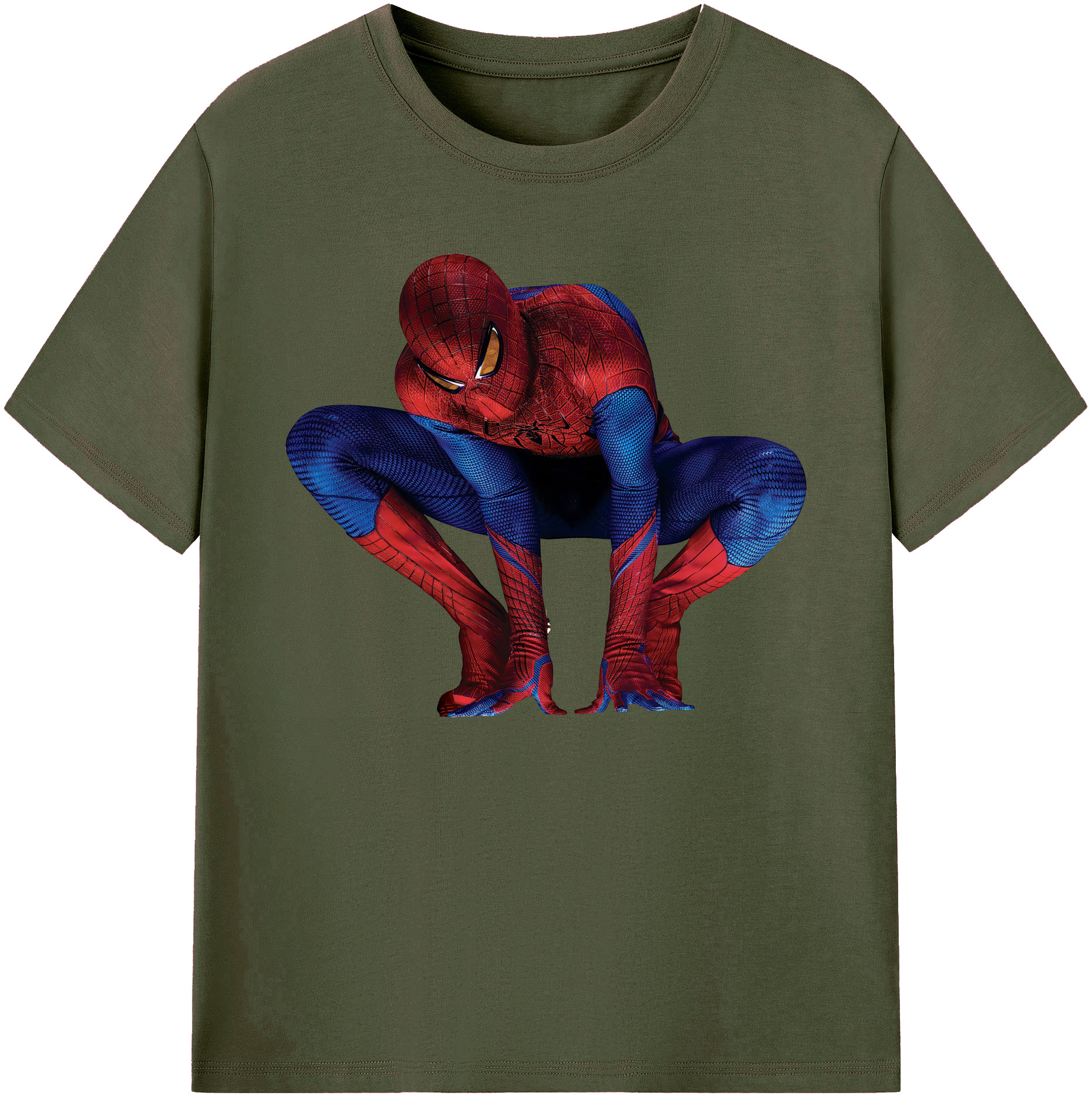 （画像用） Spider Man スパイダーマン 綿100％ メンズ半袖Tシャツ｜肌触りやわらか＆通気性